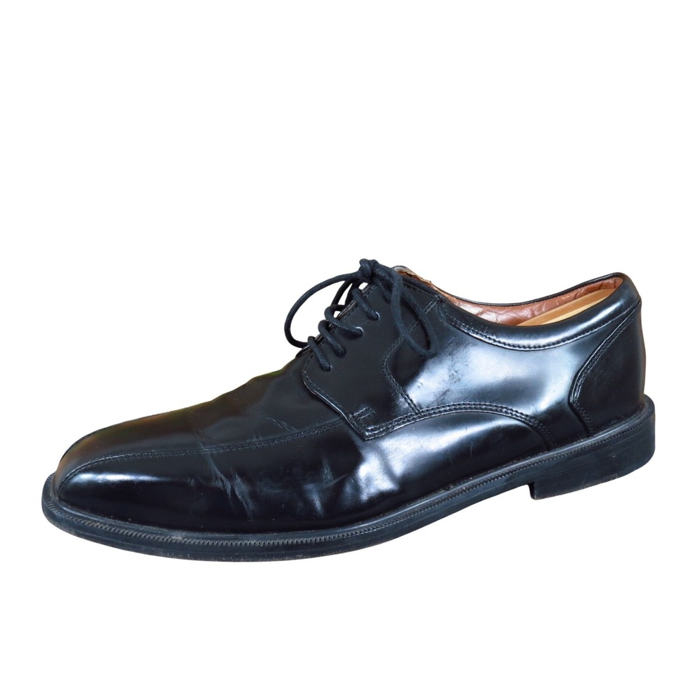 Rockport Adiprene Men Derby Oxford Shoe Size 9.5 Business Casual Black Leather